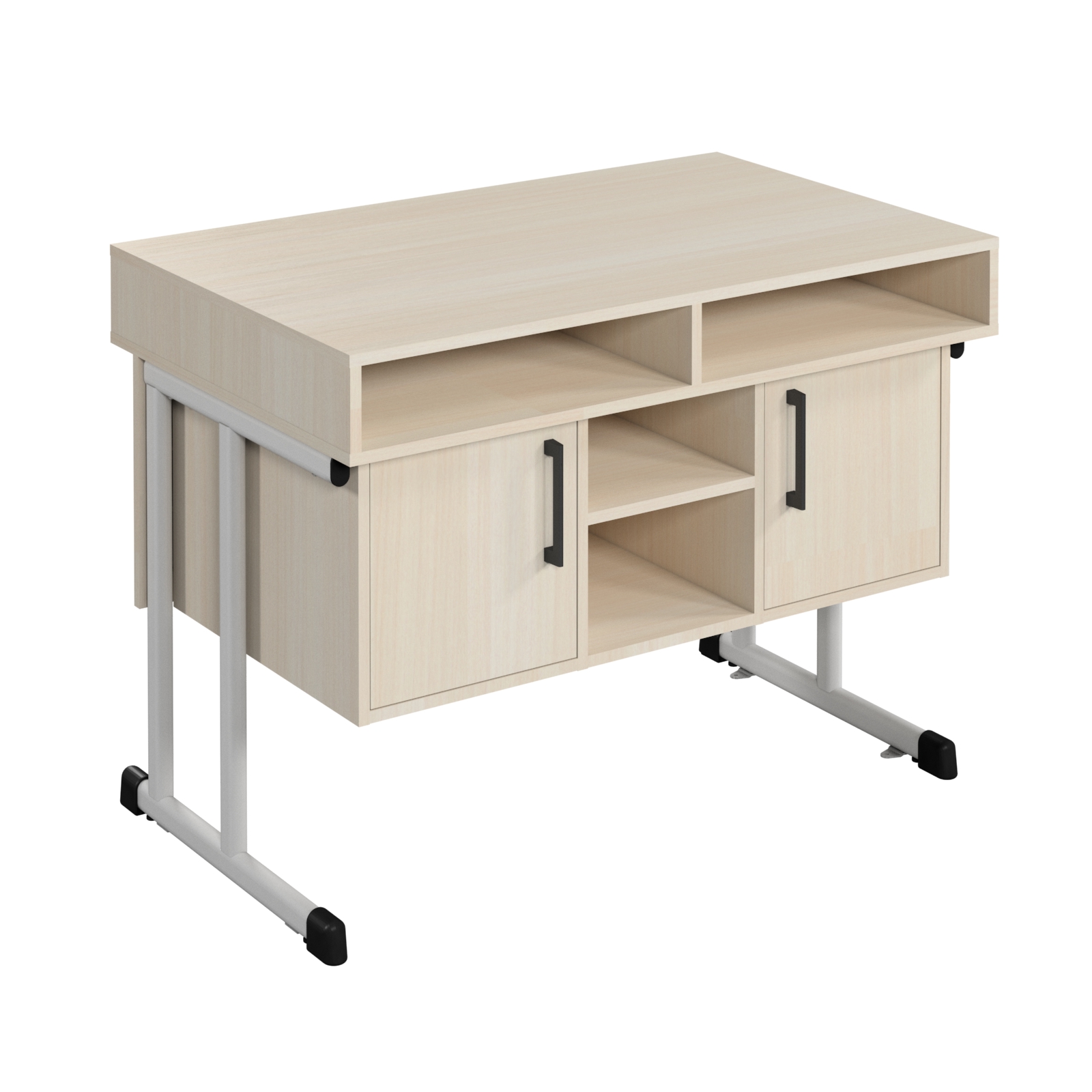 Стіл демонстр. для предмет.кабінет.,1200х750х900мм, з нішами/полицями, каркас–посилена вертик.плоскоов.труба, з кріпл-ням до підлоги, ЕТЕРНО ТРЕЙД (100303)